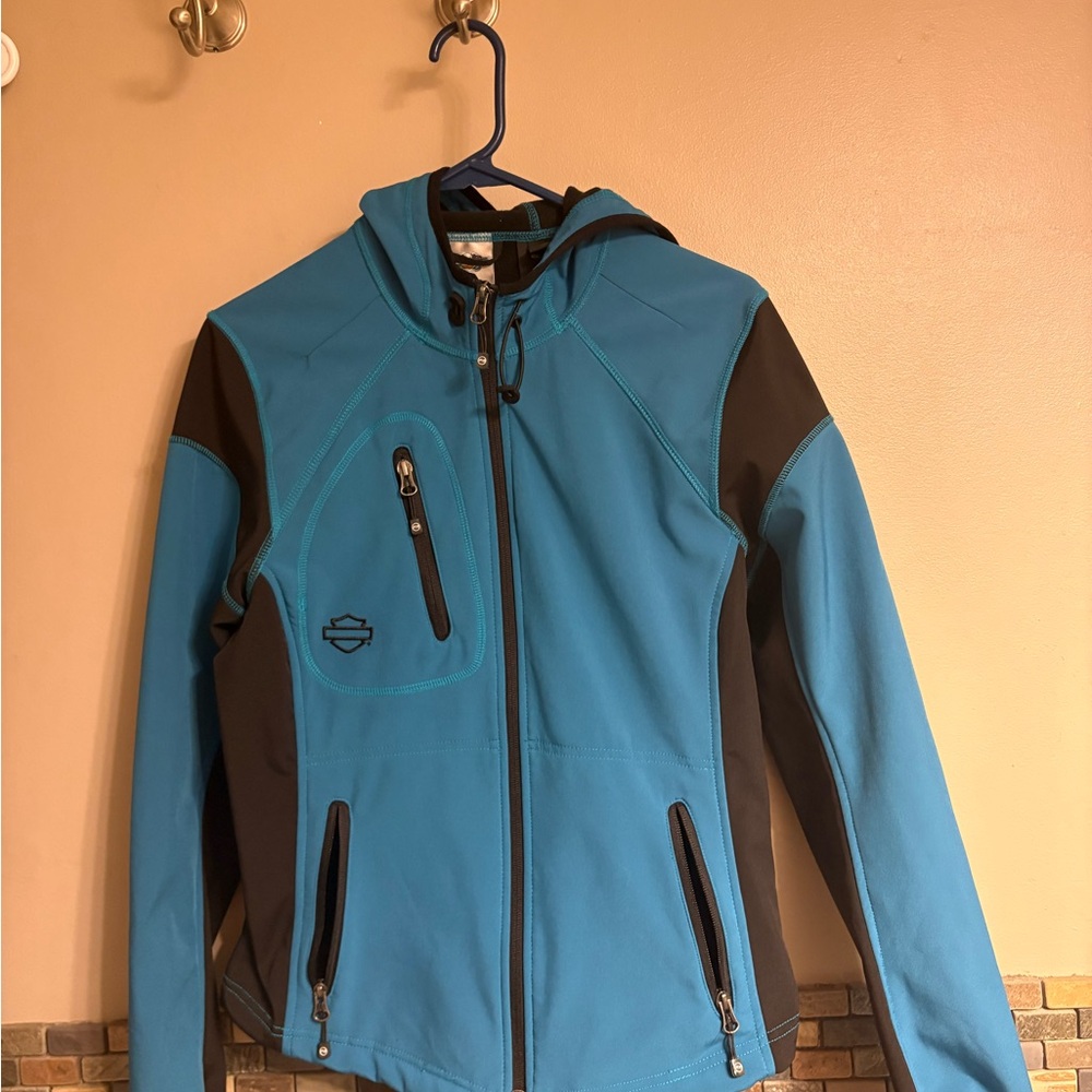 Harley-Davidson Blue and Black Women's Jacket